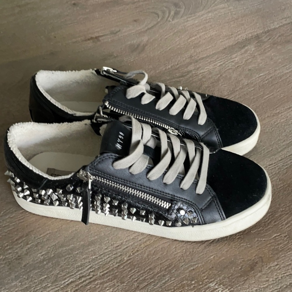 Steve Madden black studded shoes